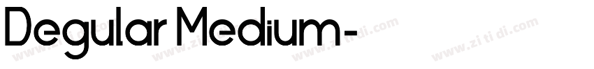 Degular Medium字体转换